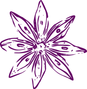 Purple Flower Border Clip Art - Free Clipart Images