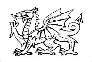 Coloring Pages Welsh dragons - Allcolored.com