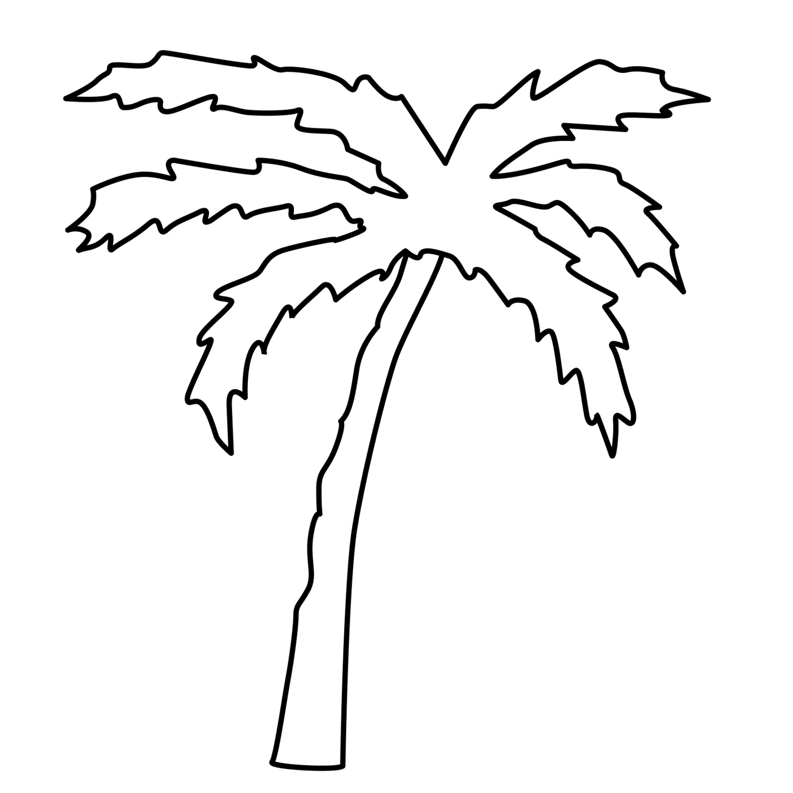 Palm Leaf Template - ClipArt Best