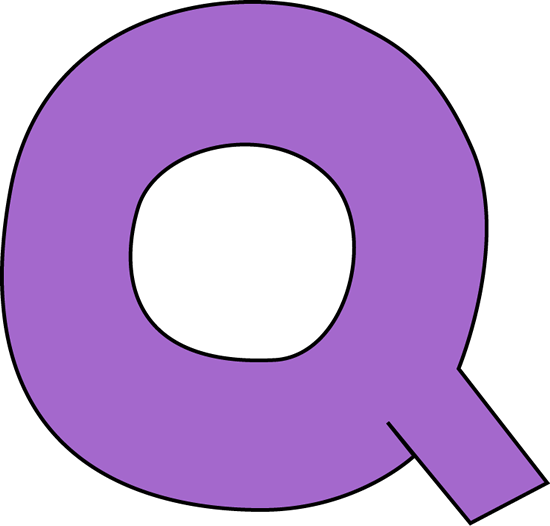 Letter o clipart purple