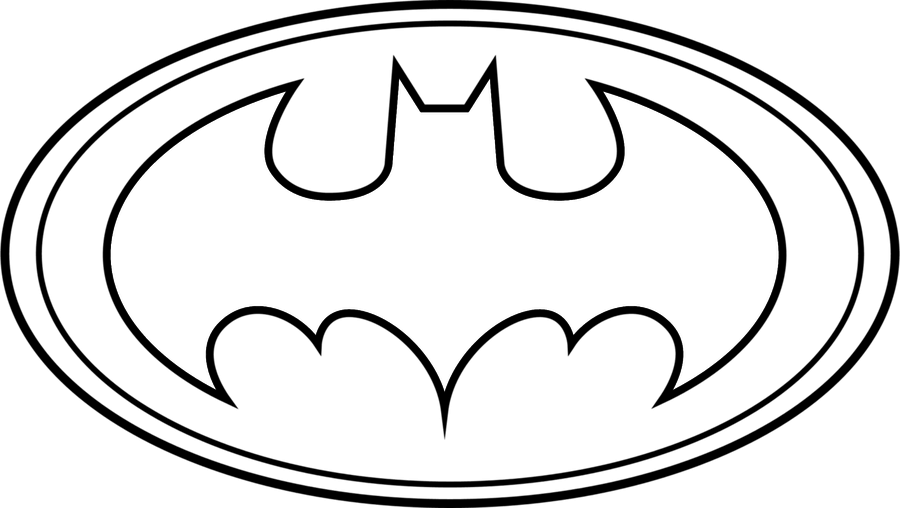 Batman and superman clipart outline