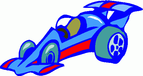 Dk blue race car clipart free