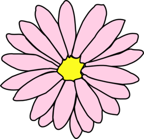 Pink Daisy Flower 3 Clip Art - vector clip art online ...