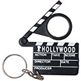 Amazon.com: Film Clapboard Keychain and Film Camera Key Chain Fob ...