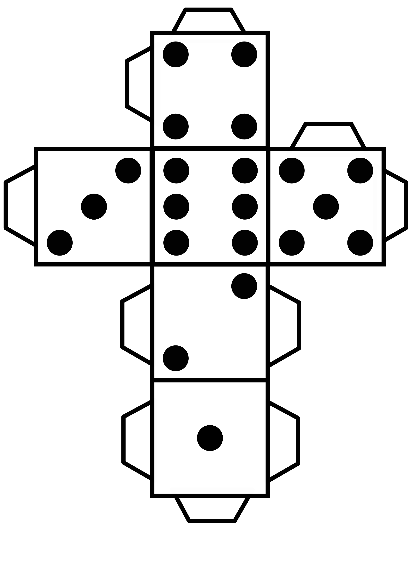 Clipart - Printable die dice