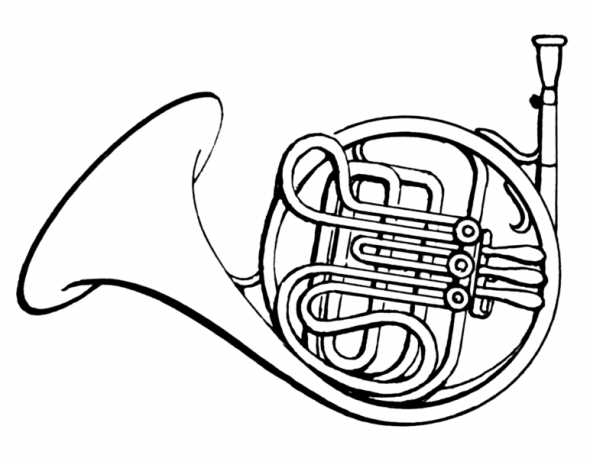French horn clip art