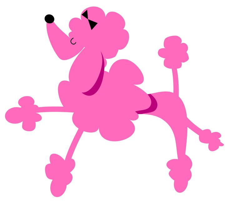 Pink Toy Poodle Clipart