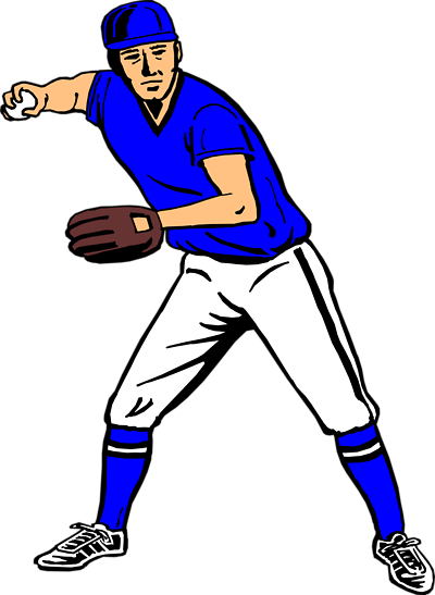 Baseball Player Clipart - Tumundografico