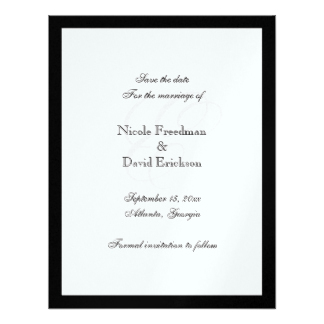 Black Border Invitations & Announcements | Zazzle