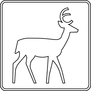 Deer Viewing Area, Outline | ClipArt ETC