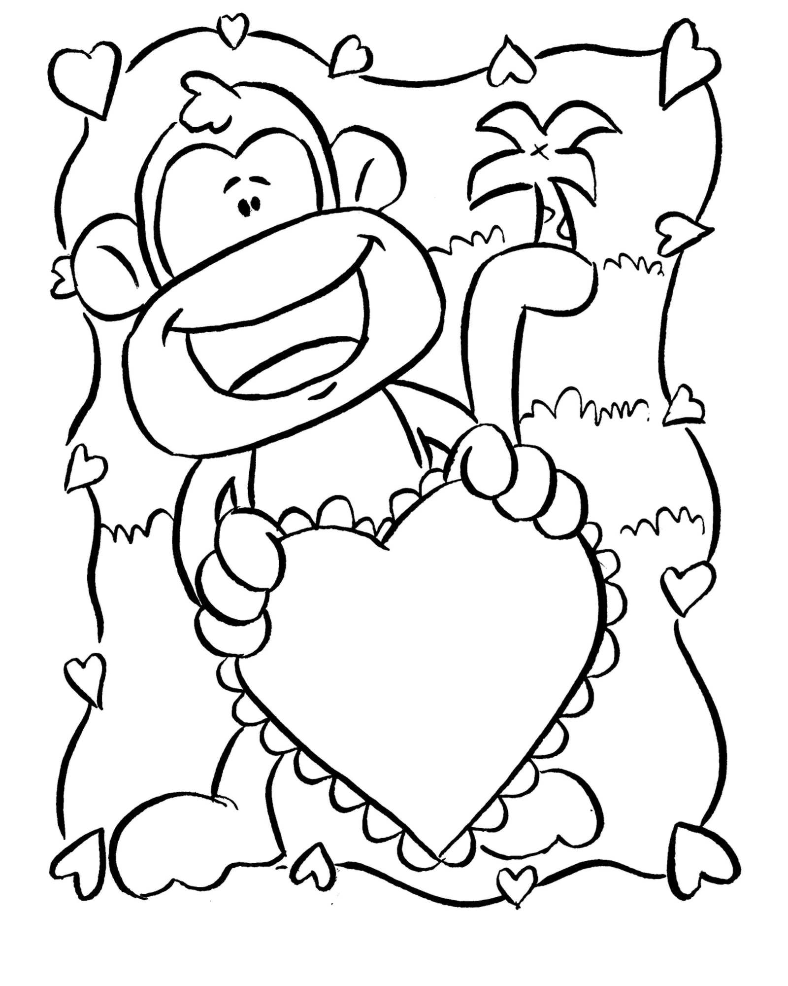 Coloring Pages dazzling monkey coloring pages : picture id ...