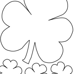The Irish Called Three-Leaf Clover as Shamrock Coloring Page ...