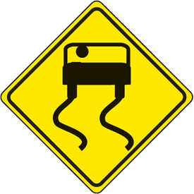 Traffic Signs - Slippery When Wet | Road Sign | Seton.