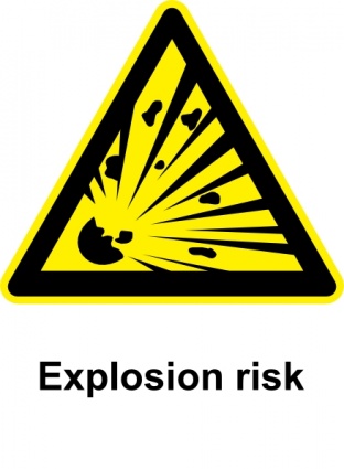 Download Sign Explosion Risk clip art Vector Free