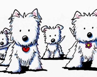 west highland terrier clipart