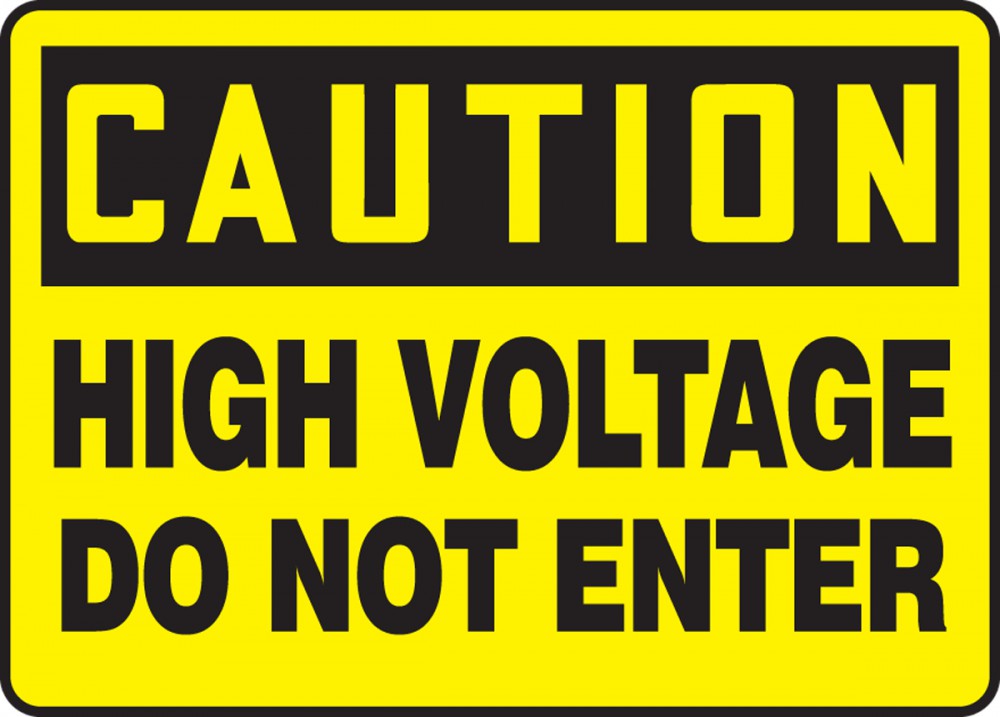 High Voltage Signs - Accuform