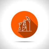 oil pump jack flat vector icon" Stock image and royalty-free ...