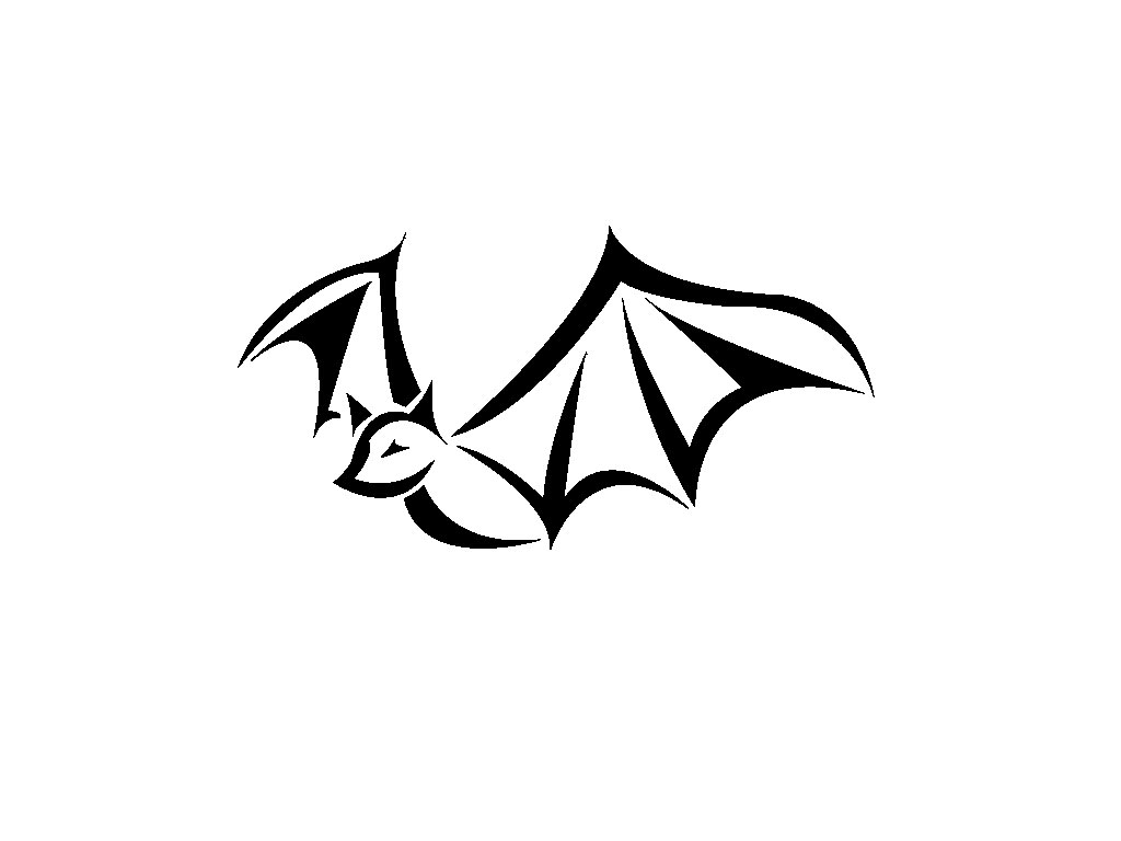 Simple Tribal Bat Tattoo Design: Real Photo, Pictures, Images and ...