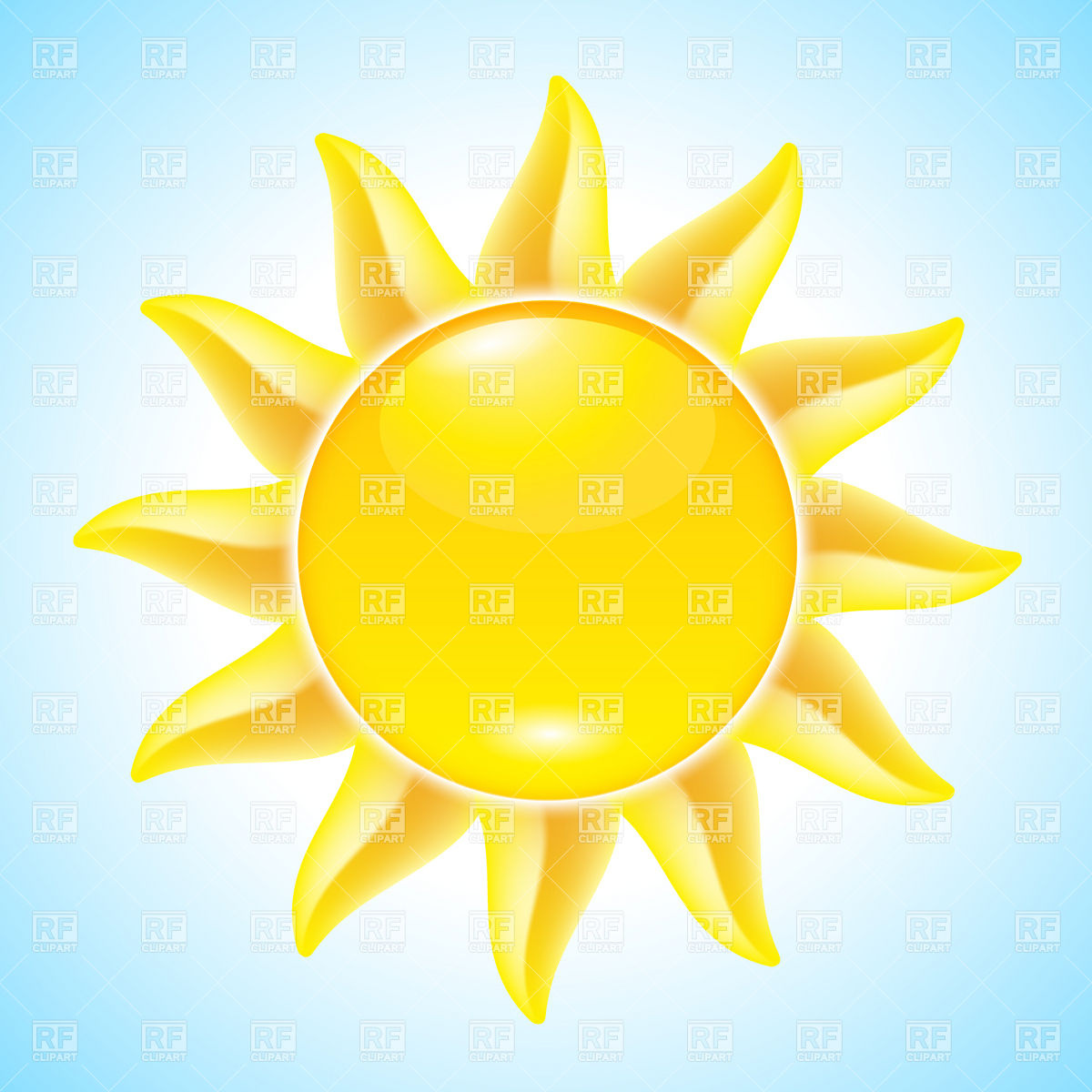 Hot Sun Clipart