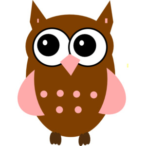 Pink Owl clip art - vector clip art online, royalty free & p ...