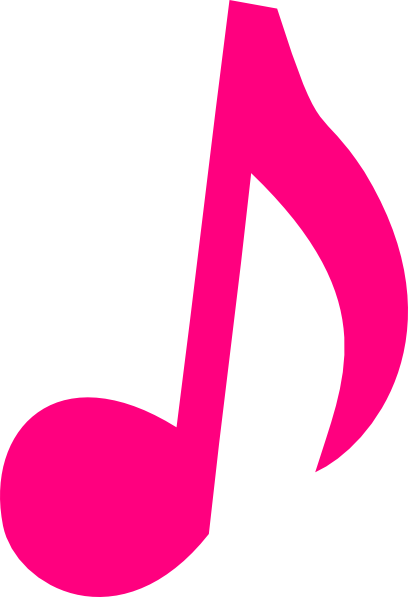 Pink Music Note Clip Art - vector clip art online ...