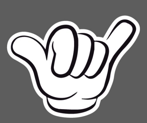 Purchase Hang loose fingers #41 sticker JDM Hand Rockstar ...