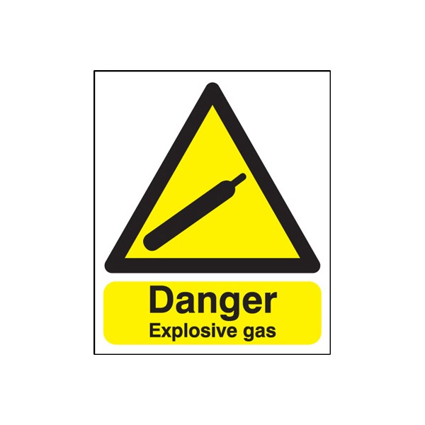 Danger Explosive Gas Safety Sign