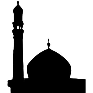 Masjid Silhouette clip art - Polyvore