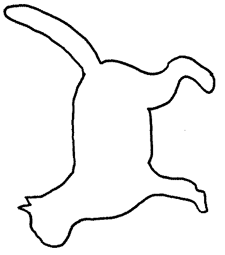 Cat Head Outline