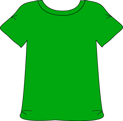 Lime green tshirt clipart