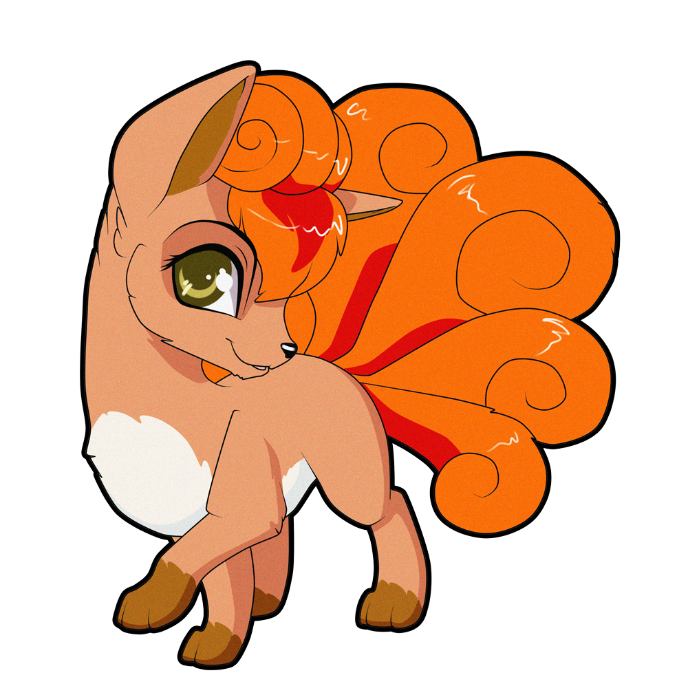 Ninetails and Vulpix by OwlVortex on DeviantArt