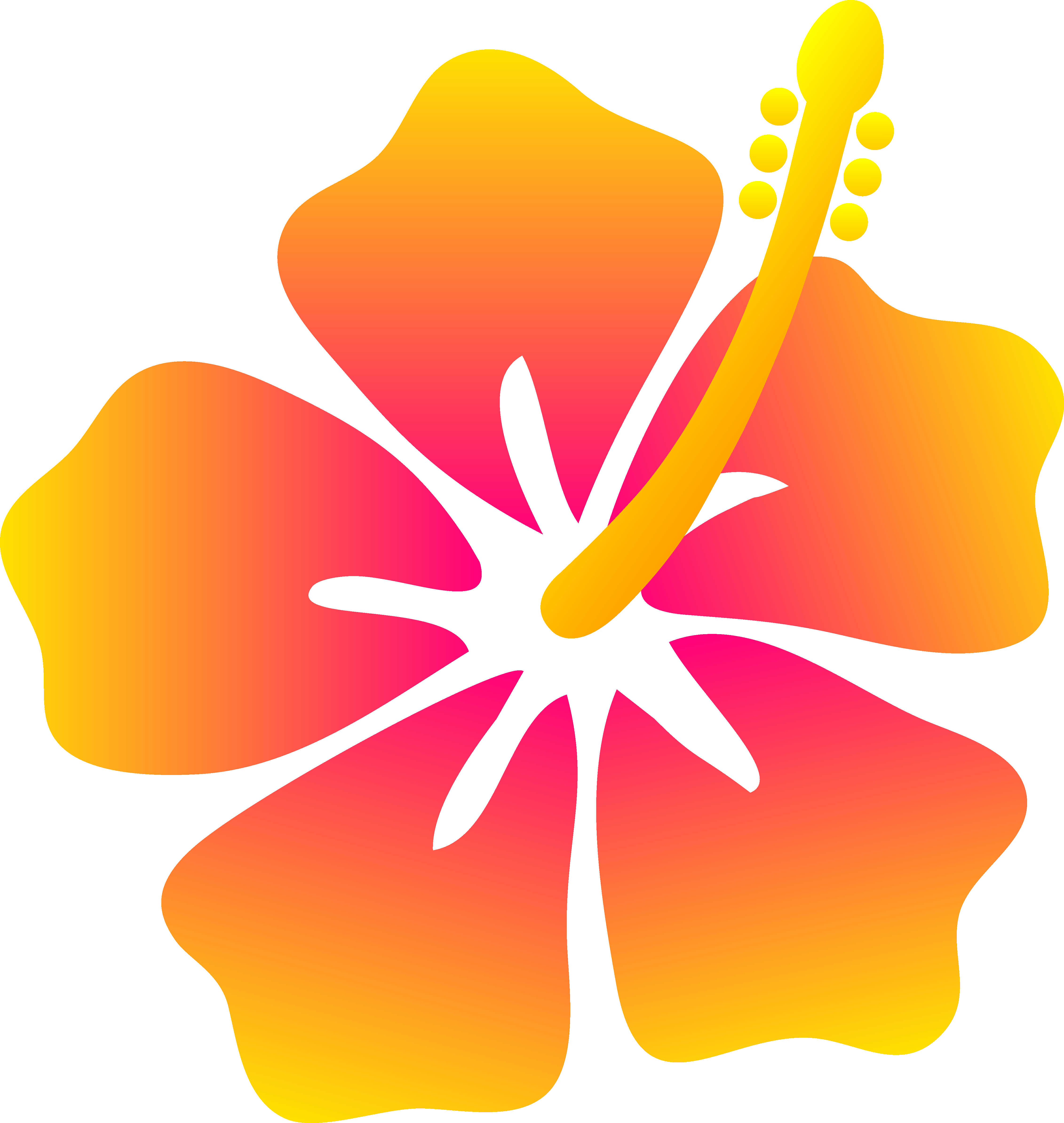 Cartoon Hawaiian Flower