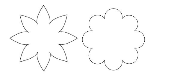 8 Petal Flower Template