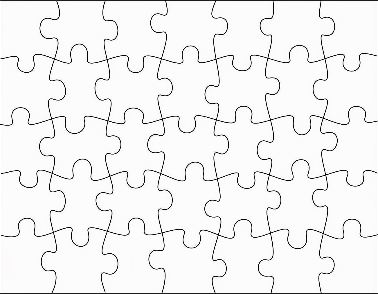 Jigsaw puzzle template ClipArt Best ClipArt Best
