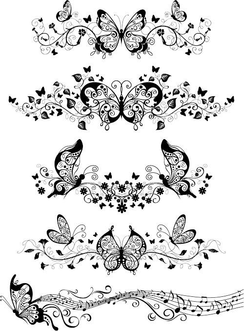 Vector floral frames. Collection of 6 .eps vector floral frames and labels for your designs. Read more…