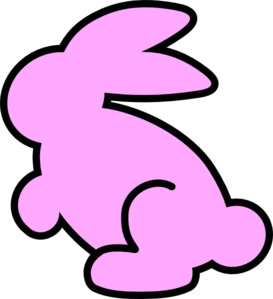 Soft Pink Bunny Clip Art - vector clip art online ...