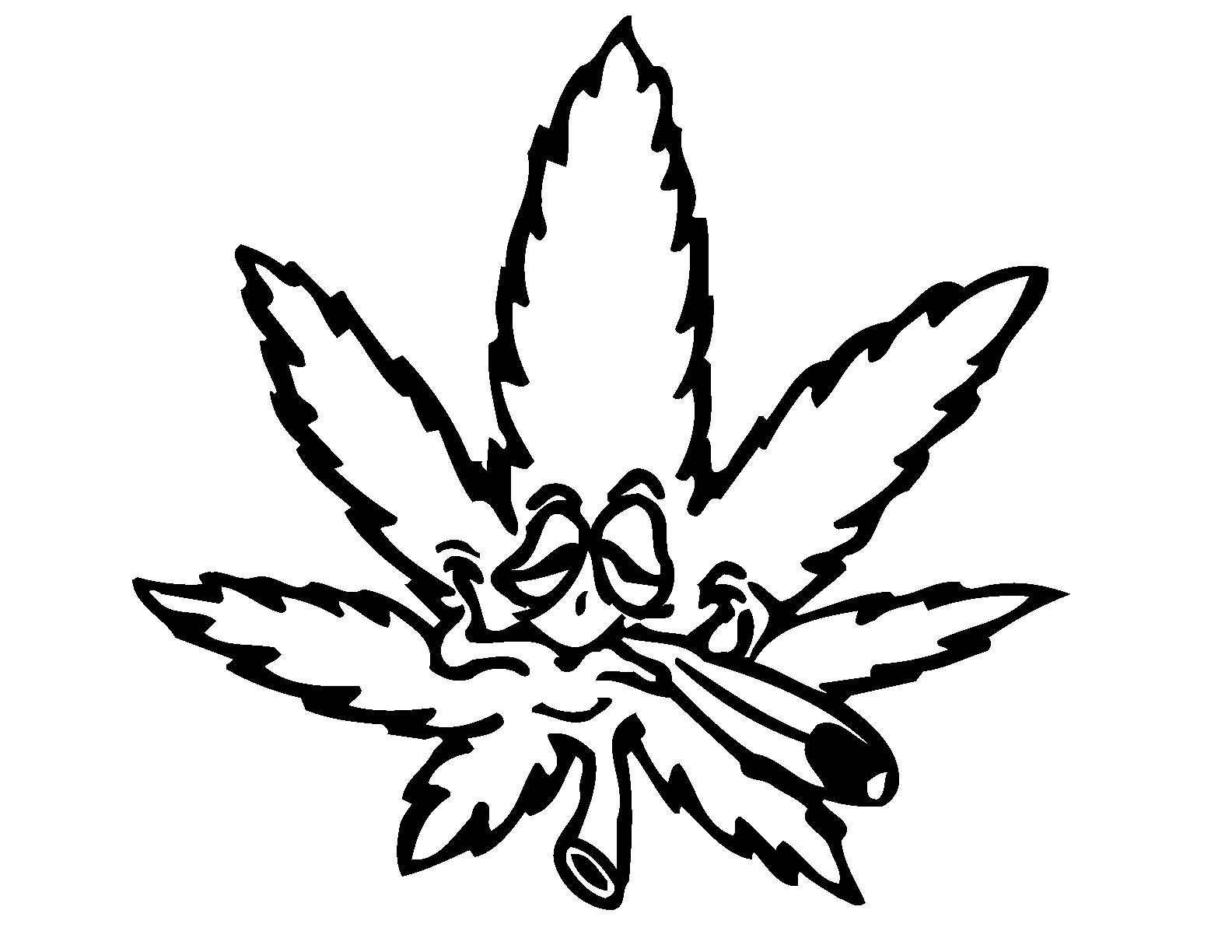 Marijuana Leaf Drawings - ClipArt Best