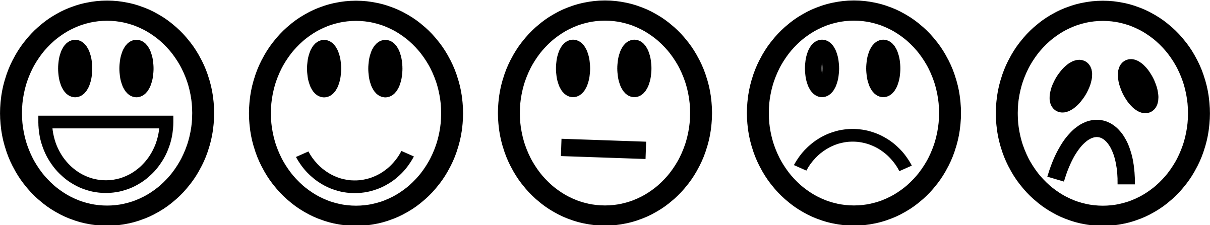 Black And White Smiley Faces