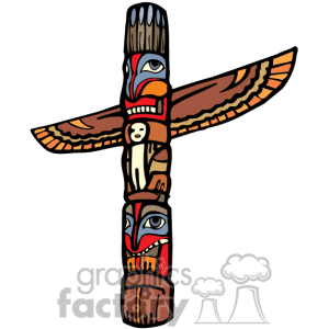 Totem pole clipart