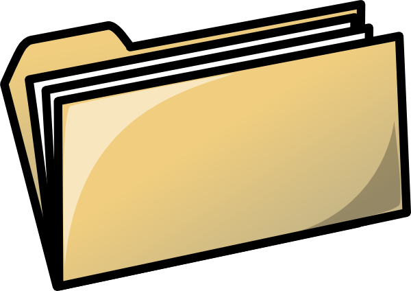 Yellow Folder clip art is free - Free Clipart Images