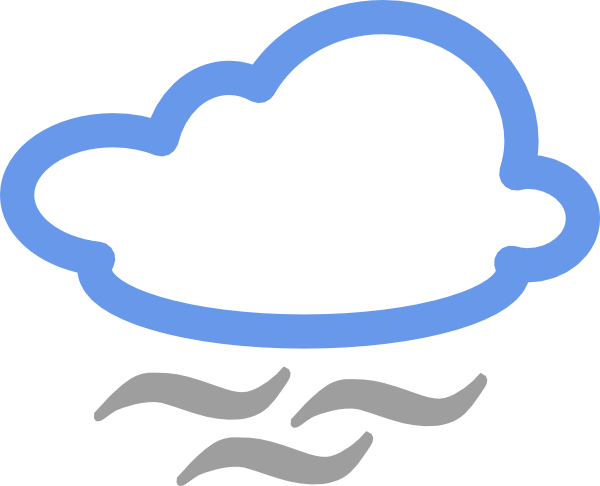 Cloudy Weather Symbols Clip Art - vector clip art ...