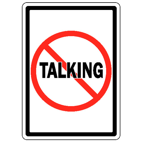 No Talking | Not Allowed Signs | Ninja Novelty Signs