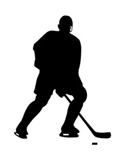 Hockey Player Silhouette - ClipArt Best