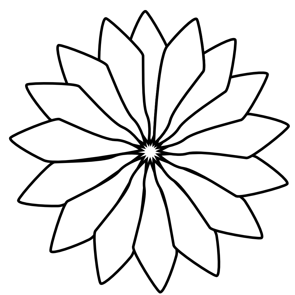 Red Flower 1 Black White Line Art Tattoo Tatoo Flower Flowers 2011 ...