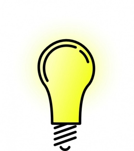 Lightbulb-brightlit clip art | Download free Vector