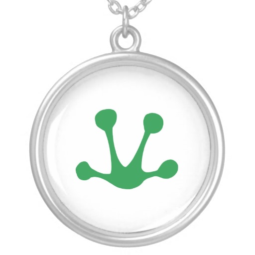 Frog Footprint Pendants from Zazzle.