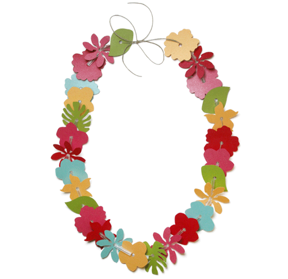 Hawaiian head lei clipart