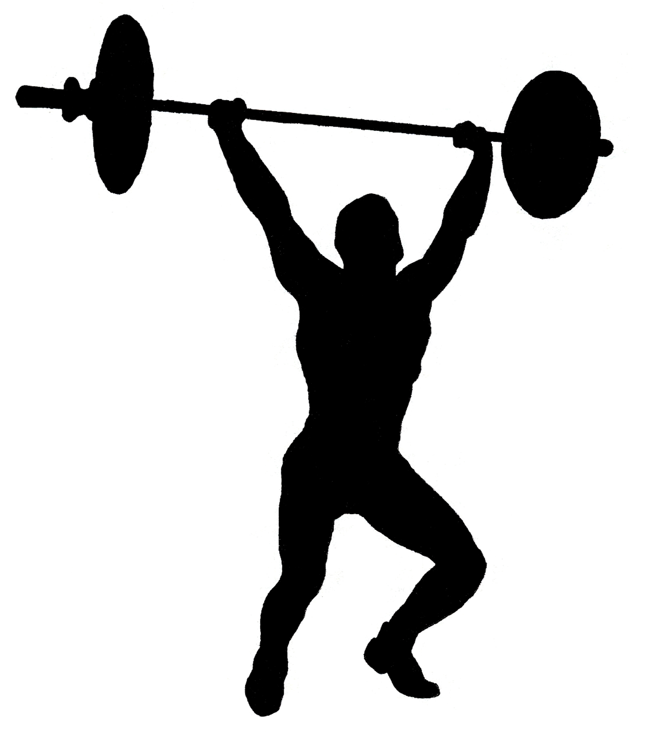 Strong Person Barbell Clipart