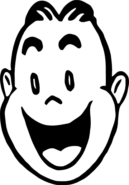 Smiley face clip art black and white free