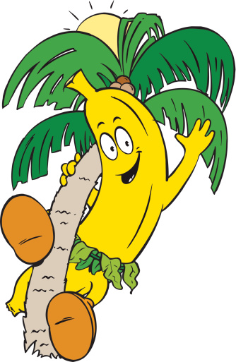 Cartoon Of Banana Tree Clip Art, Vector Images & Illustrations ...